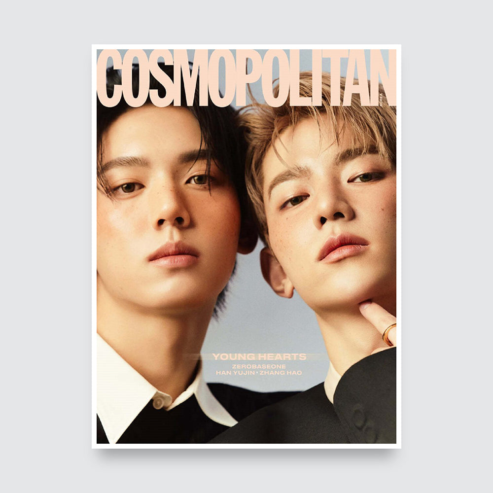 COSMOPOLITAN Korea Magazine April 2024 : ZB1 Zhang Hao & Han Yu-jin Cover