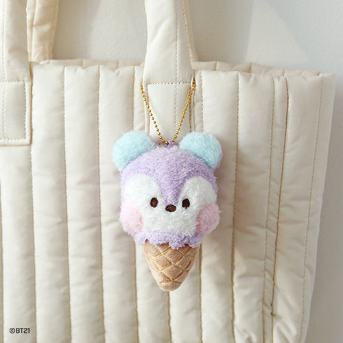 BT21 minini Ice Cream Plush Keyring