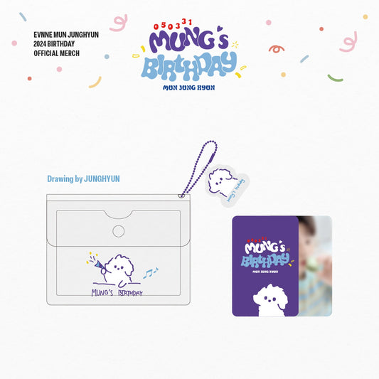 EVNNE MUN JUNG HYUN [MUNG’S BIRTHDAY] Card Holder & Keyring Set