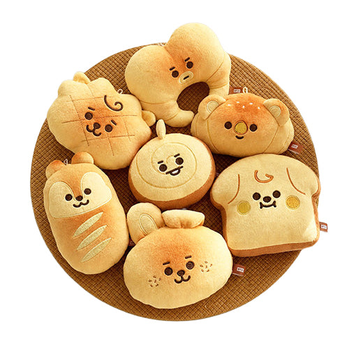 BT21 Bakery Face Plush Keyring