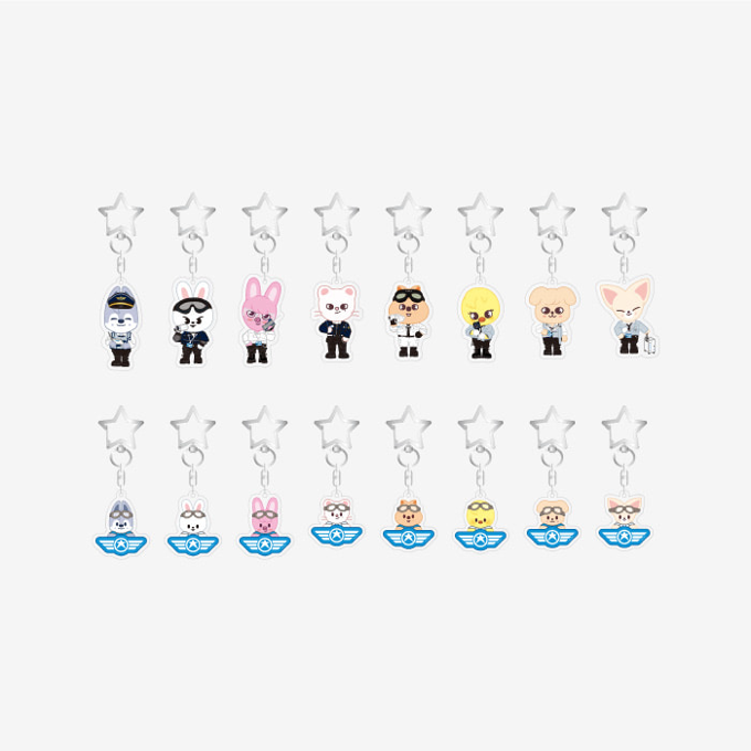 STRAY KIDS [PILOT : FOR ★★★★★] SKZOO Secret Keyring