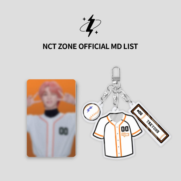 NCT ZONE Acrylic Keyring + Photocard Set (Baseball Player ver)