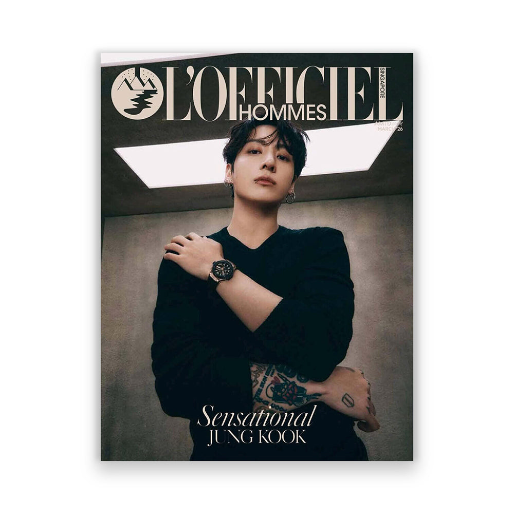 L'OFFICIEL HOMMES Singapore April 2026 : BTS JUNG KOOK