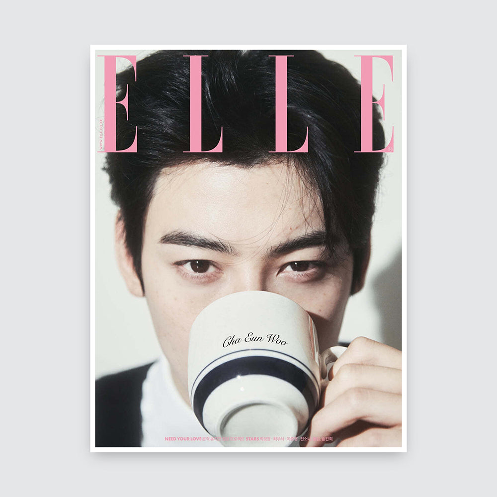 ELLE Korea Magazine February 2025 : Cha Eunwoo Cover