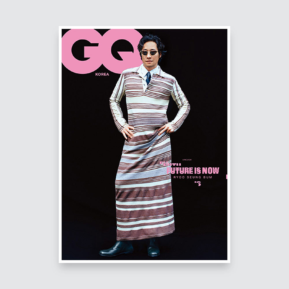 GQ Korea Magazine June 2024 : RYOO SEUNG BUM Cover