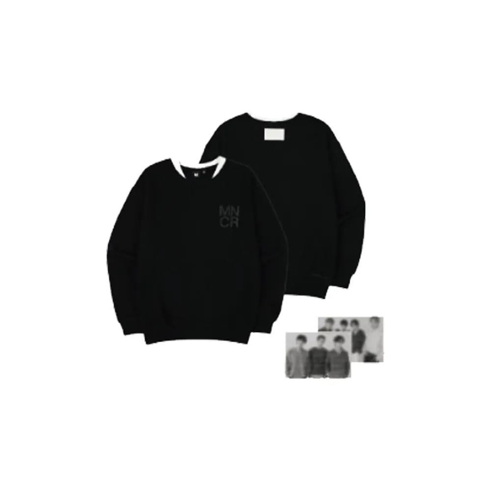 満点の Crewneck Up] Pop [MONOCHROME BTS Shirt KPOP2U_Unnie – アイドル