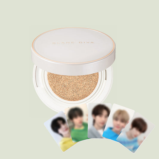 NCT DREAM X BLANC DIVA Gleam Coverage Cushion Pact (5 Photocards Included)