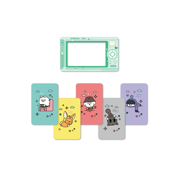 TXT [PPULBATU CAFE] Retro Magnet & Photocard Set