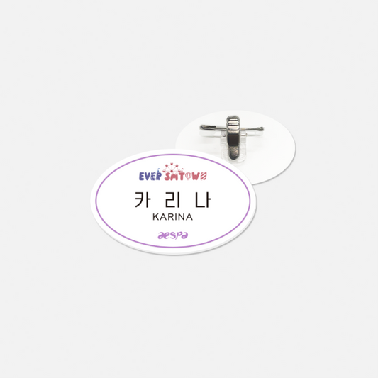 aespa [EVER SMTOWN] Name Tag