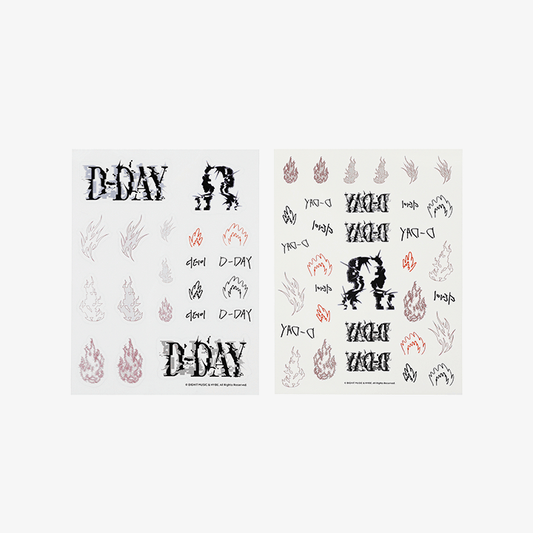 BTS SUGA [Agust D D-DAY Tour] Sticker & Tattoo Sticker Set