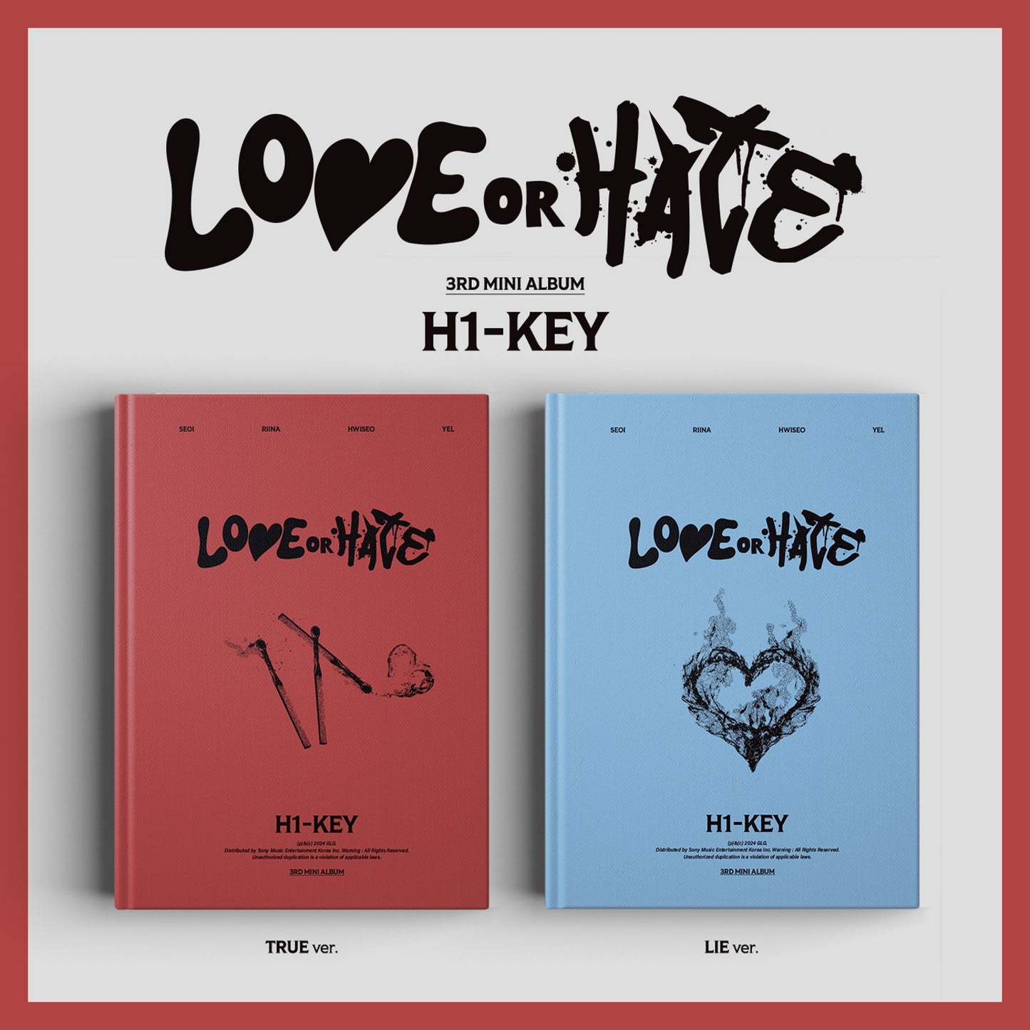 H1-KEY 3rd Mini Album : LOVE or HATE