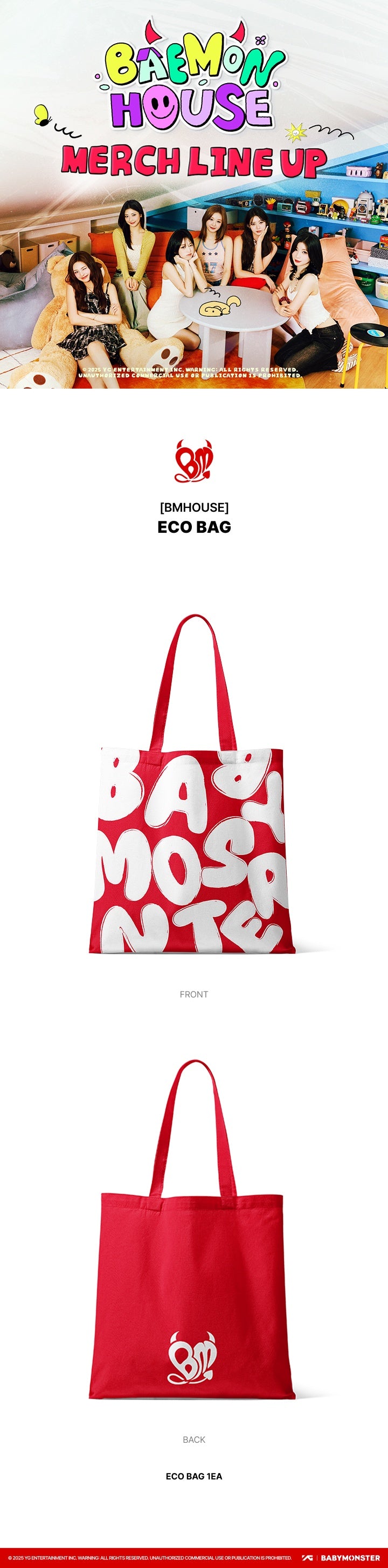 BABYMONSTER BMHOUSE ECO BAG - Thumbnail 5