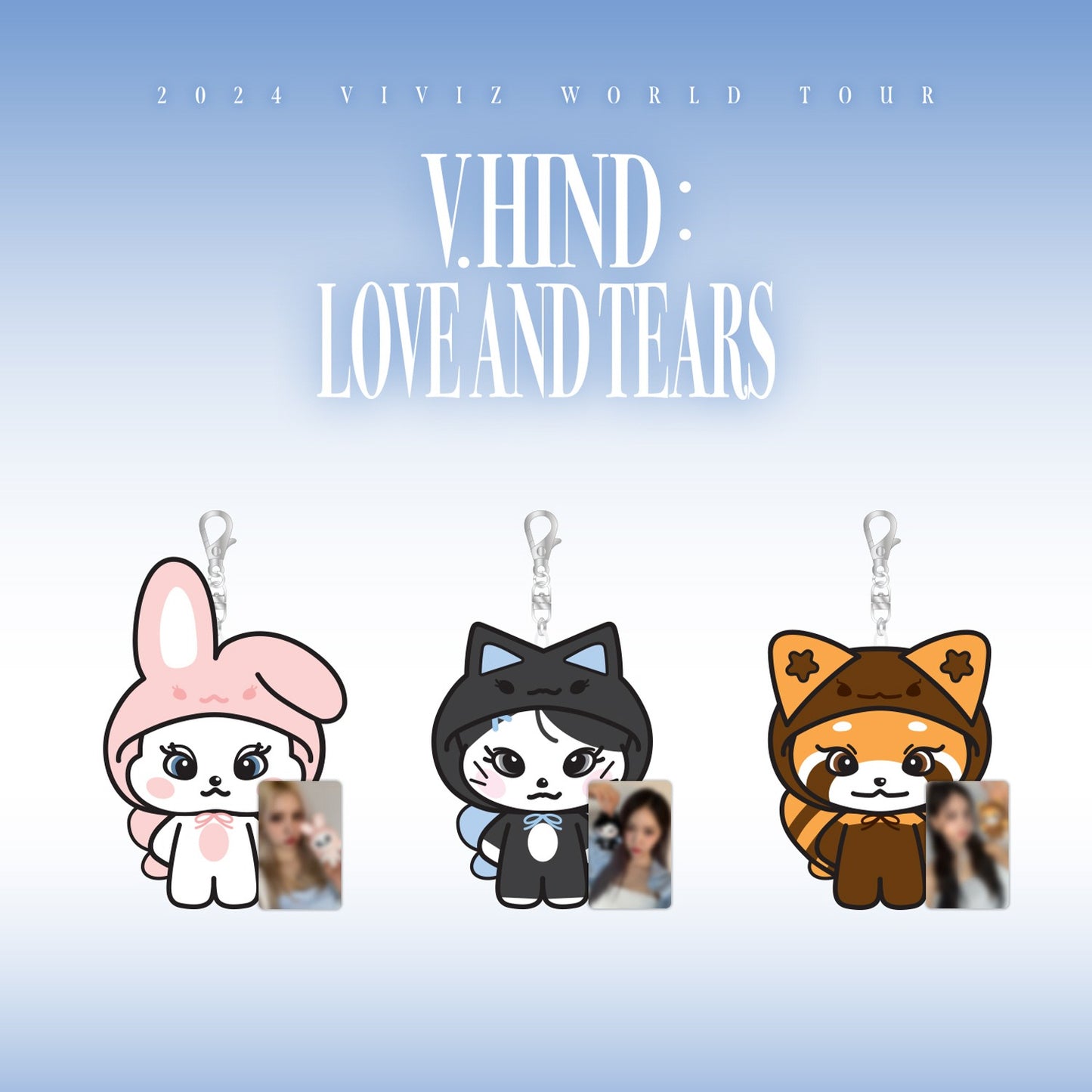 VIVIZ [2024 Concert V.HIND : LOVE AND TEARS] WIzoo Plush Keyring