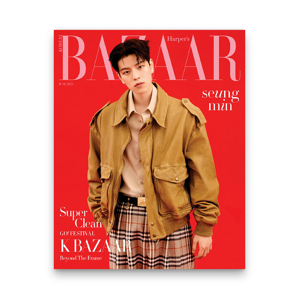 BAZAAR Korea June 2025 : STRAY KIDS Seungmin Cover (Postcard Included)