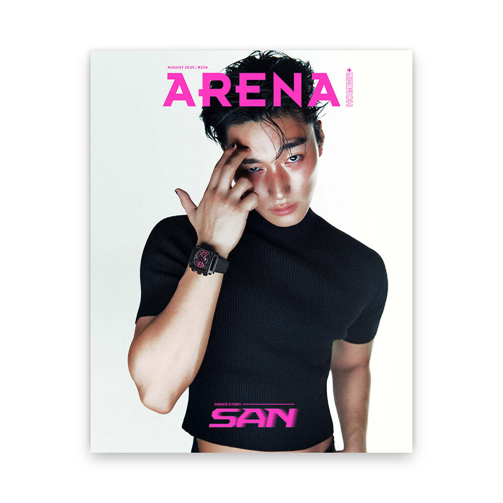 ARENA HOMME+ Korea August 2025 : ATEEZ SAN Cover