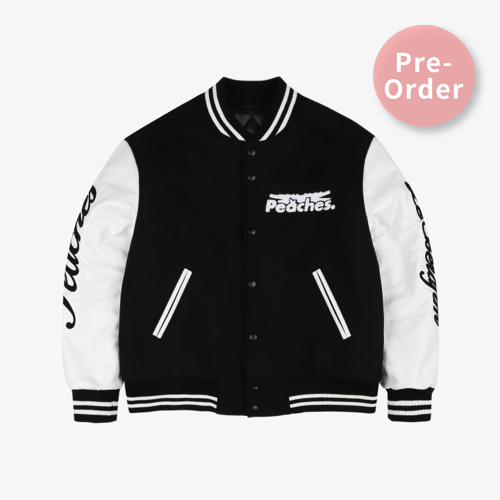 (Pre-Order) LE SSERAFIM [2024 S/S Pop Up] LSF X Peaches. Varsity Jacket