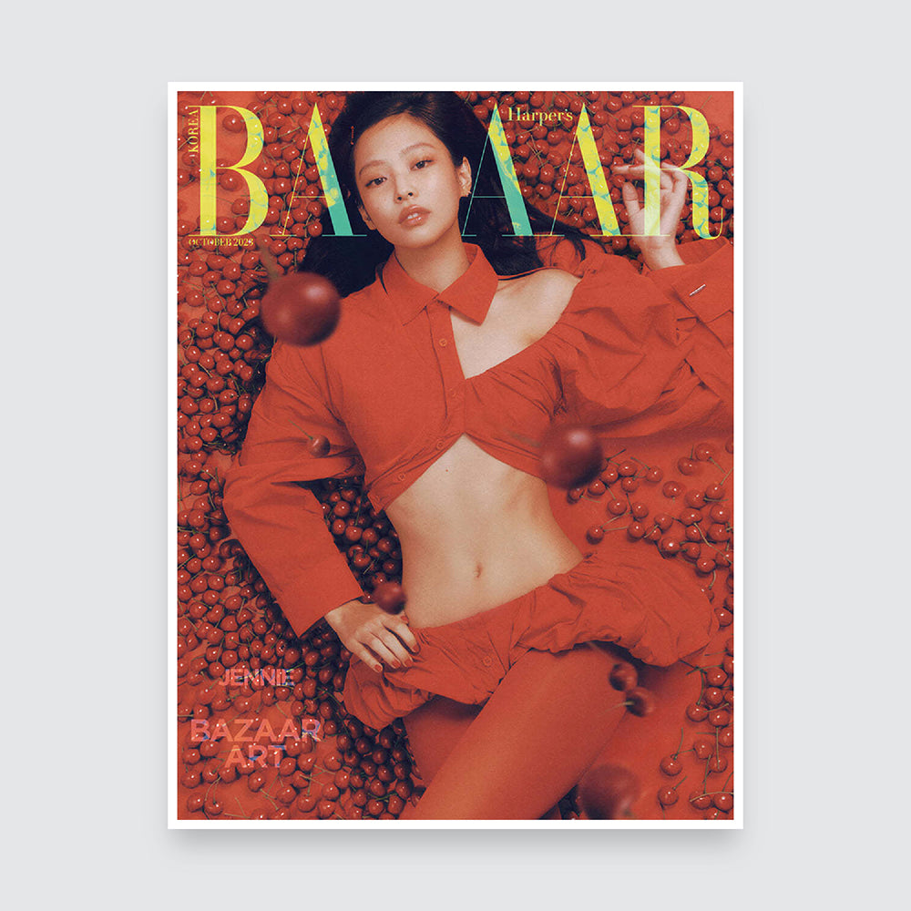 BAZAAR Korea Magazine October 2023 : BLACKPINK Jennie & NCT Jeno Cover