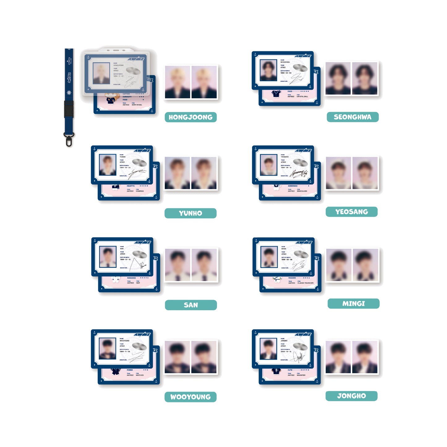 ATEEZ [ANITEEZ IN ILLUSION] Adventure ID Set