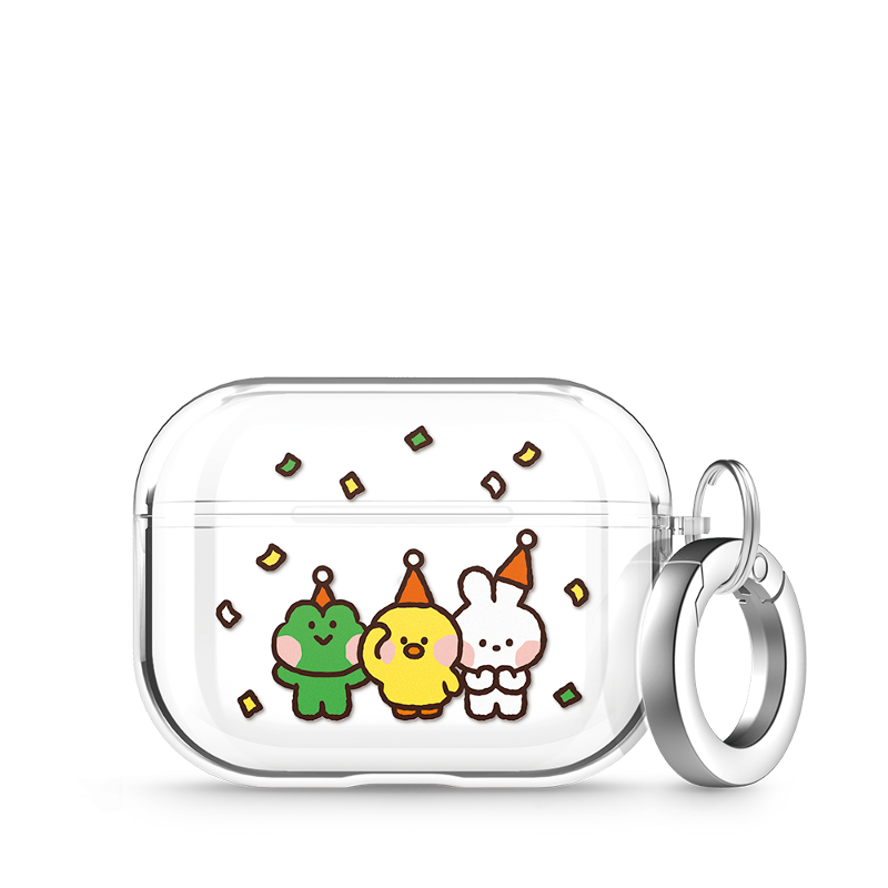 LINE FRIENDS Minini Airpods Pro 1, 2 Clear Case