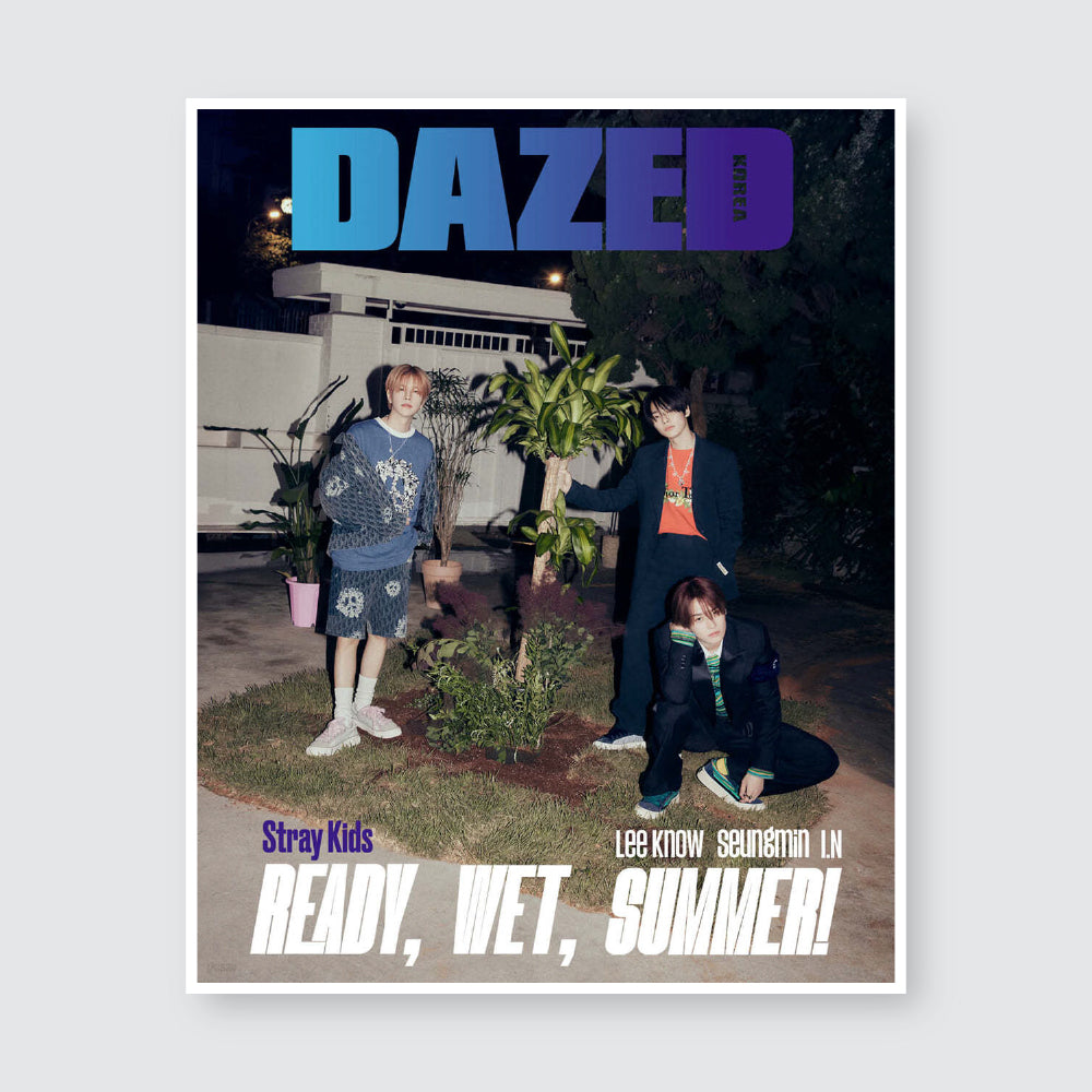 Dazed & Confused Korea Magazine July 2023 : Lee Know & Seungmin & I.N Cover