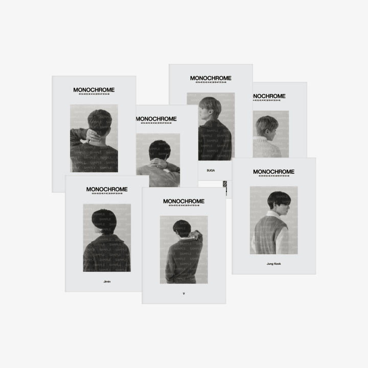 (Pre-Order) BTS [MONOCHROME Pop Up] Postcard Book