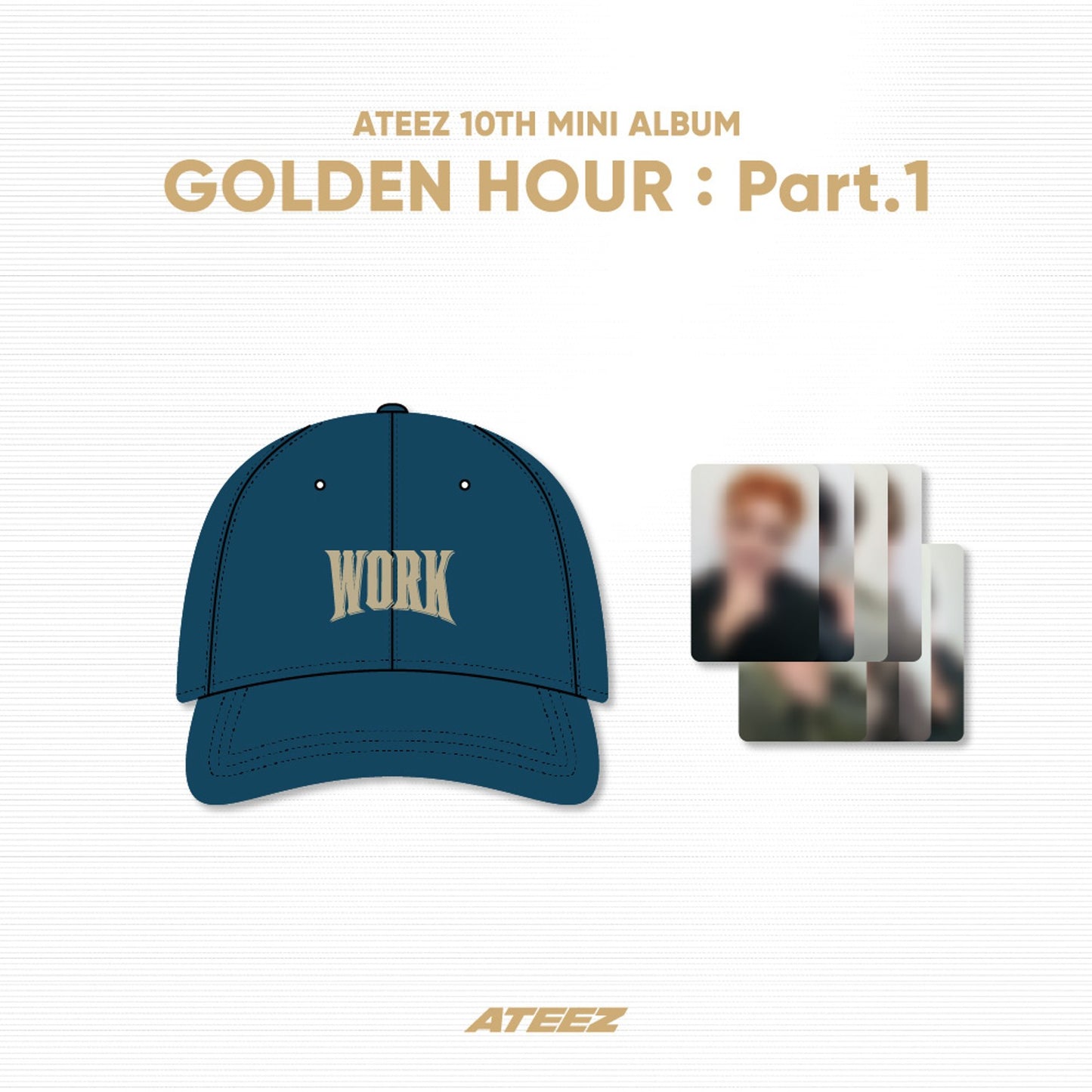 ATEEZ [GOLDEN HOUR : Part.1 MD] Work Ball Cap