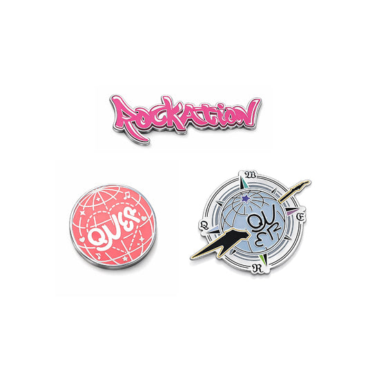 QWER [Rockation Homecoming] Metal Badge Set