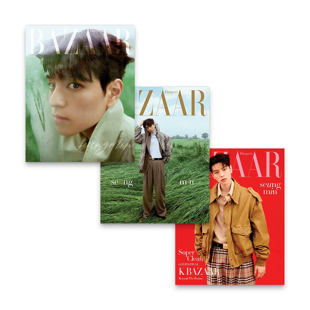BAZAAR Korea June 2025 : STRAY KIDS Seungmin Cover (Postcard Included)