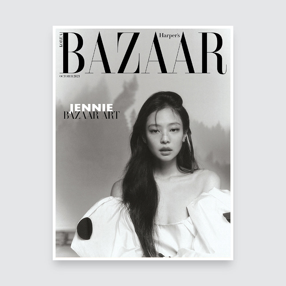 BAZAAR Korea Magazine October 2023 : BLACKPINK Jennie & NCT Jeno Cover