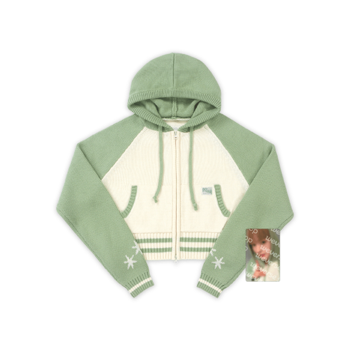 NCT WISH [INTO THE WISH : Our WISH] Knit Zip-Up Hoodie (Cropped)
