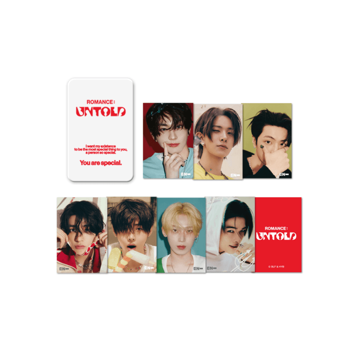 ENHYPEN [ROMANCE : UNTOLD] Lenticular Mini Card & Tincase Set