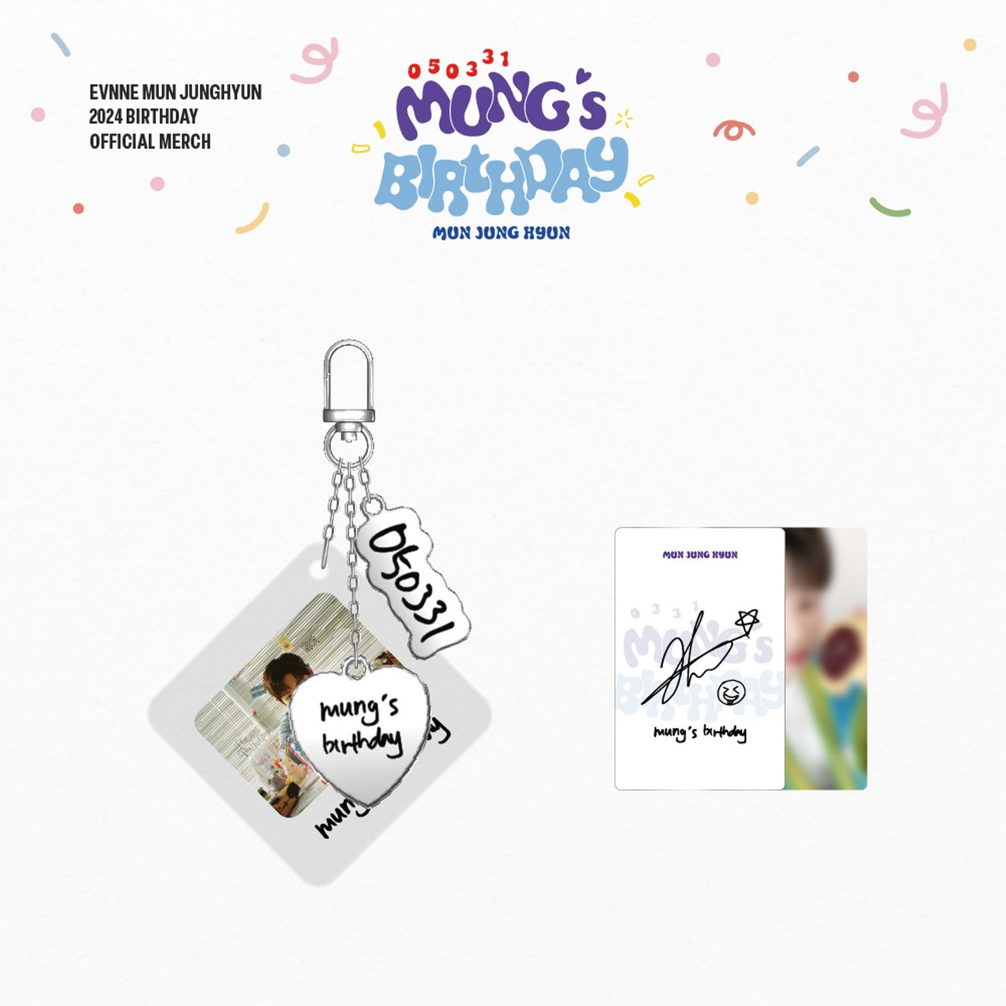 EVNNE MUN JUNG HYUN [MUNG’S BIRTHDAY] Photo Pendant Keyring