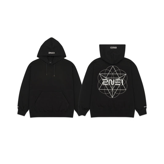 2NE1 [WELCOME BACK] Symbol Hoodie (Black)