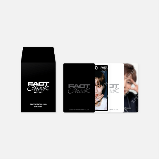 NCT 127 [FACT CHECK] Random Trading Card Set (Black ver)