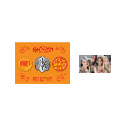 KISS OF LIFE [SWEAT] Metal & Can Badge Set