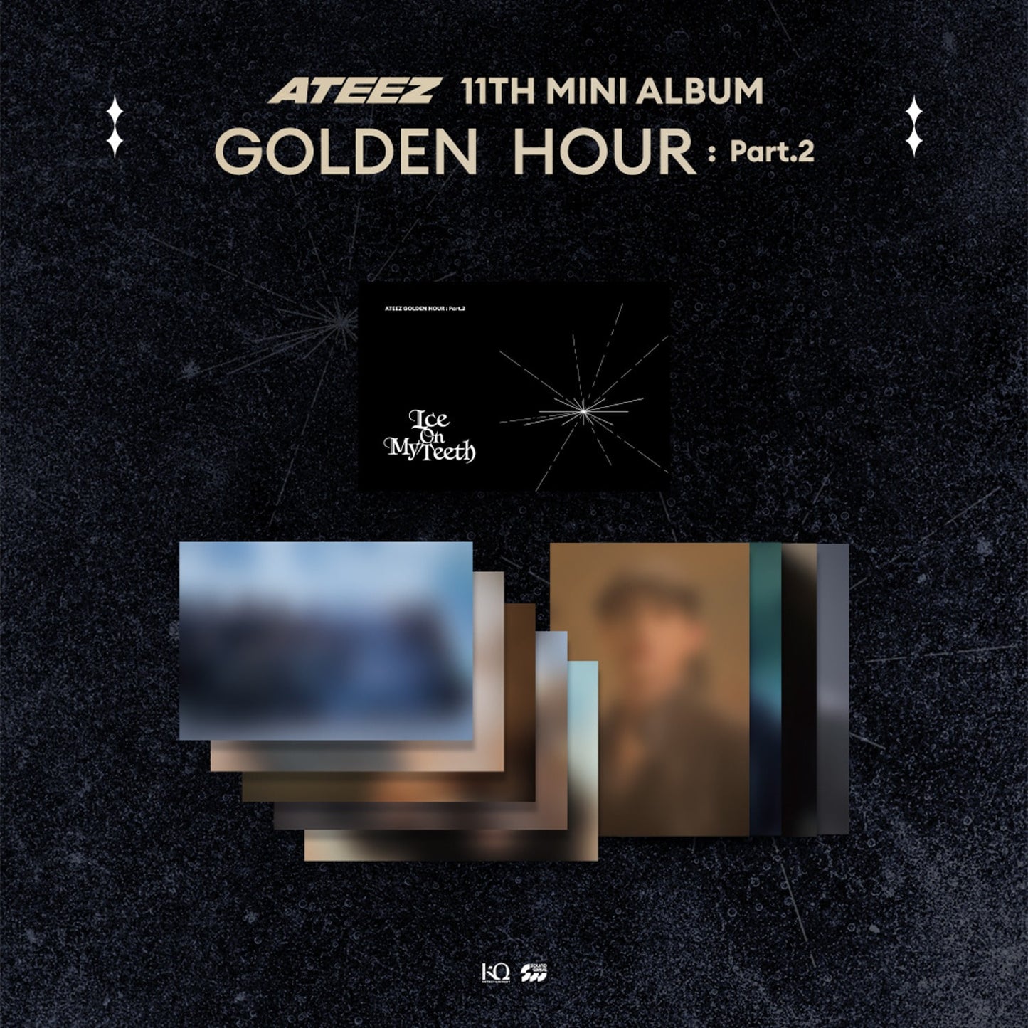 ATEEZ [GOLDEN HOUR : Part.2 Pop Up] MV Behind Postcard Set