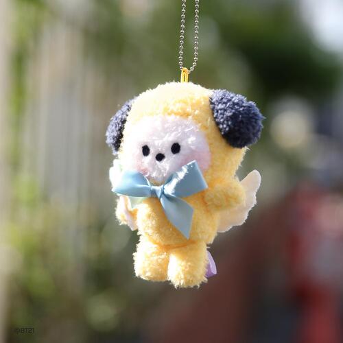 BT21 minini Angel Plush Keyring