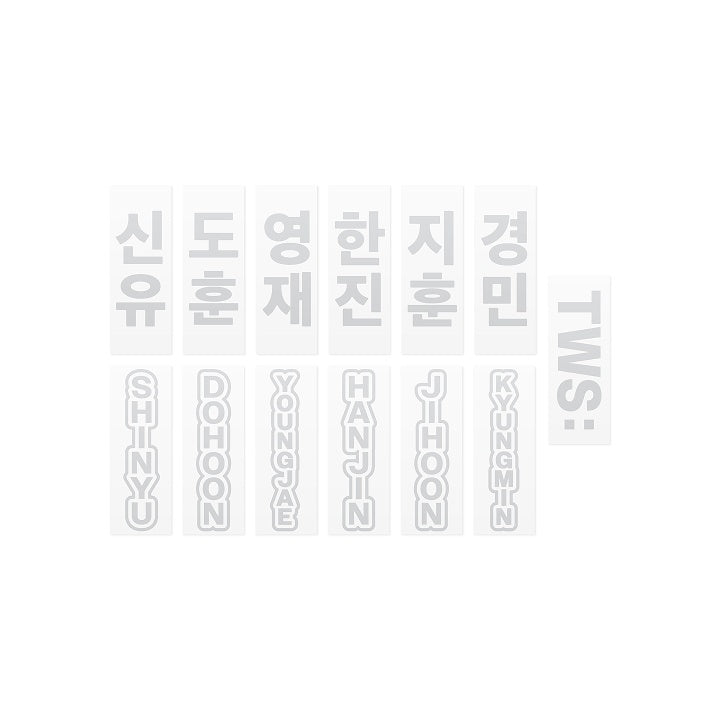 TWS [24/7:WITH:US] Official Lightstick Reflective Sticker