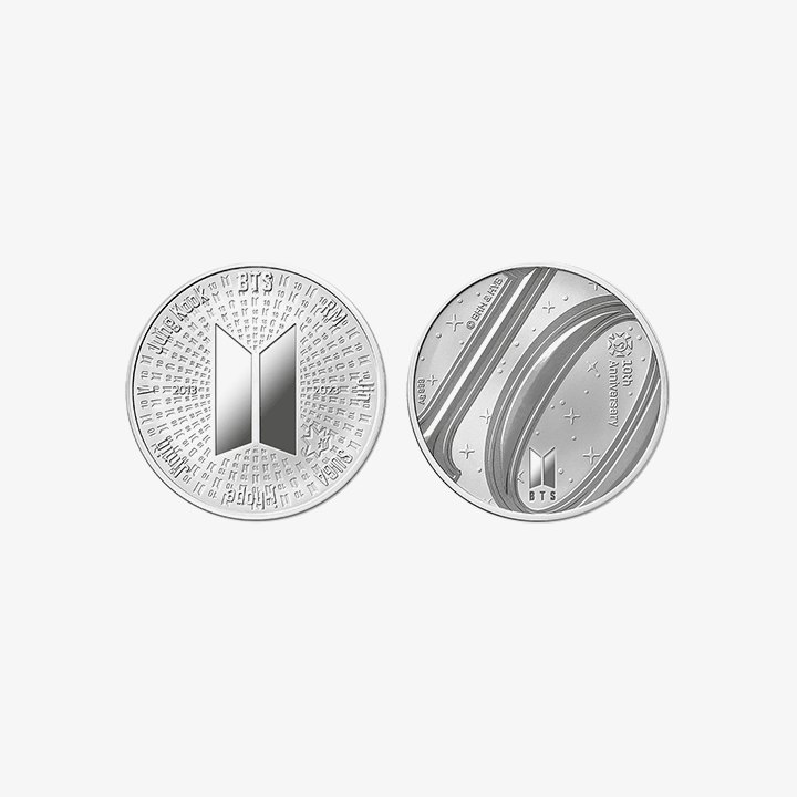 (Pre-Order) BTS 10th Anniversary Medal (Silver 1/2 oz)