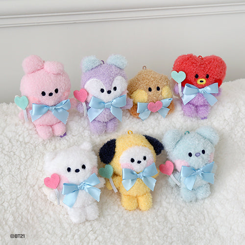 BT21 minini Angel Plush Keyring