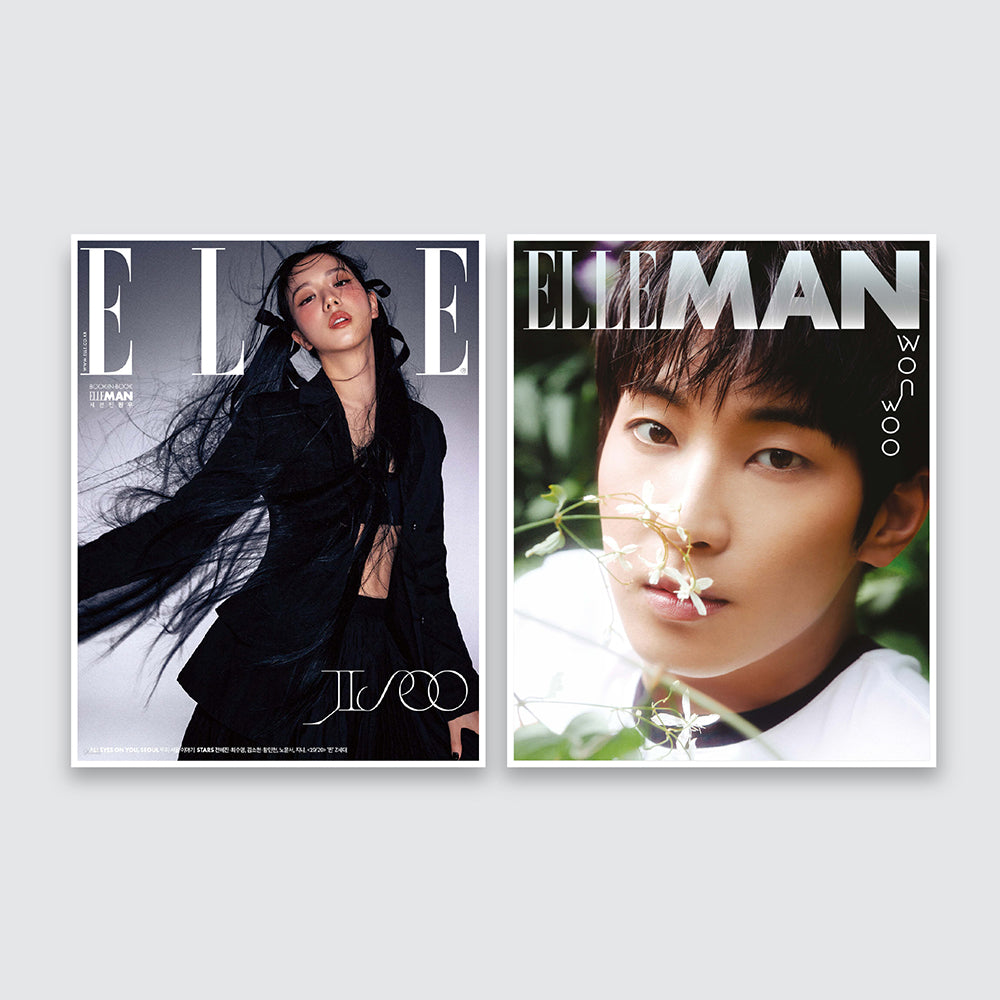 ELLE Korea Magazine August 2023 : Jisoo / SVT Wonwoo Cover