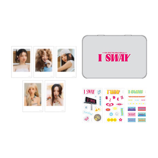 (G)I-DLE [KLAXON Pop-Up Store] Tin Case Polaroid Set