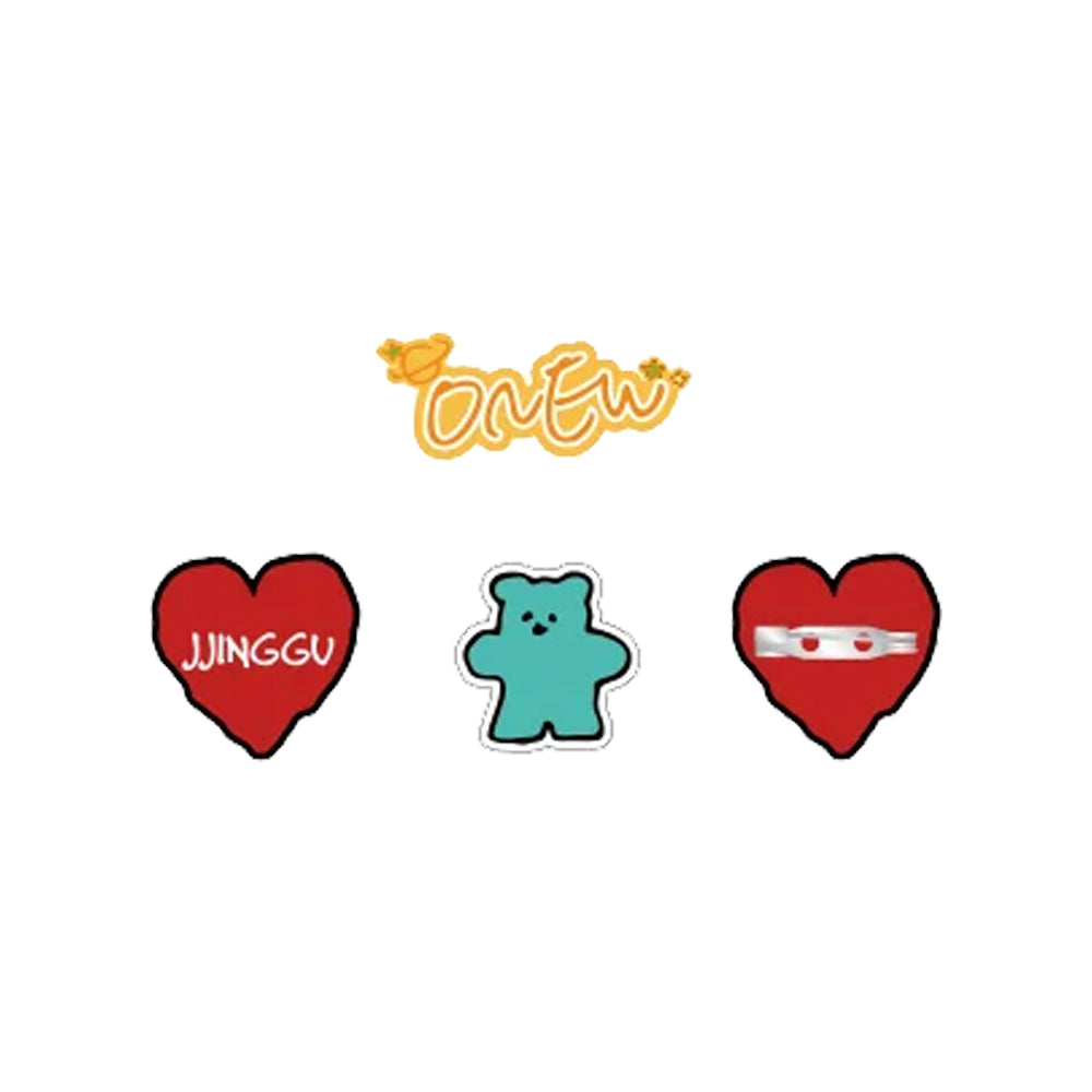 SHINee ONEW [ONEW THE LIVE : PERCENT (%) Encore] Wappen Badge Set