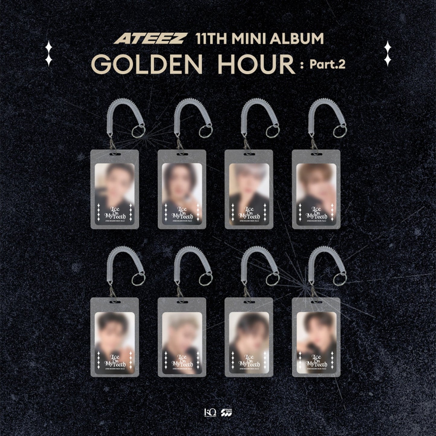 ATEEZ [GOLDEN HOUR : Part.2 Pop Up] Photocard Holder Set