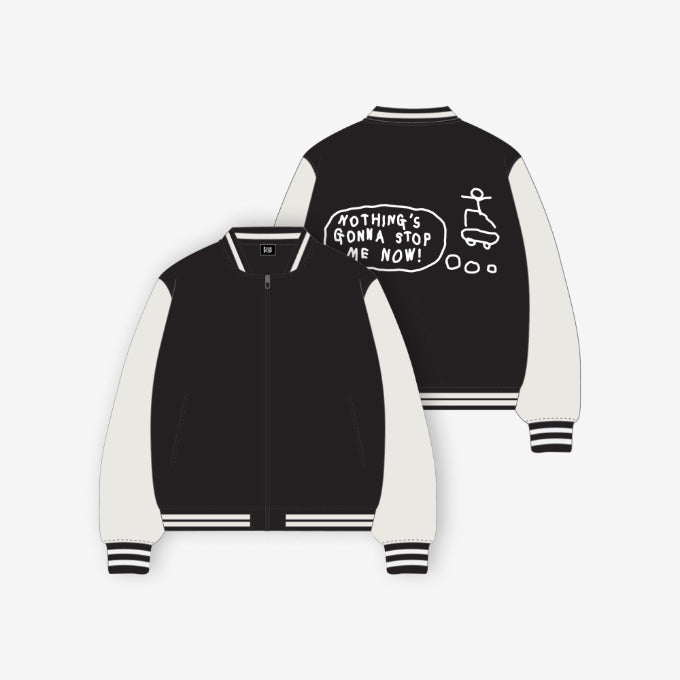 KickFlip [Flip it, Kick it!] Knitted Varsity Jacket