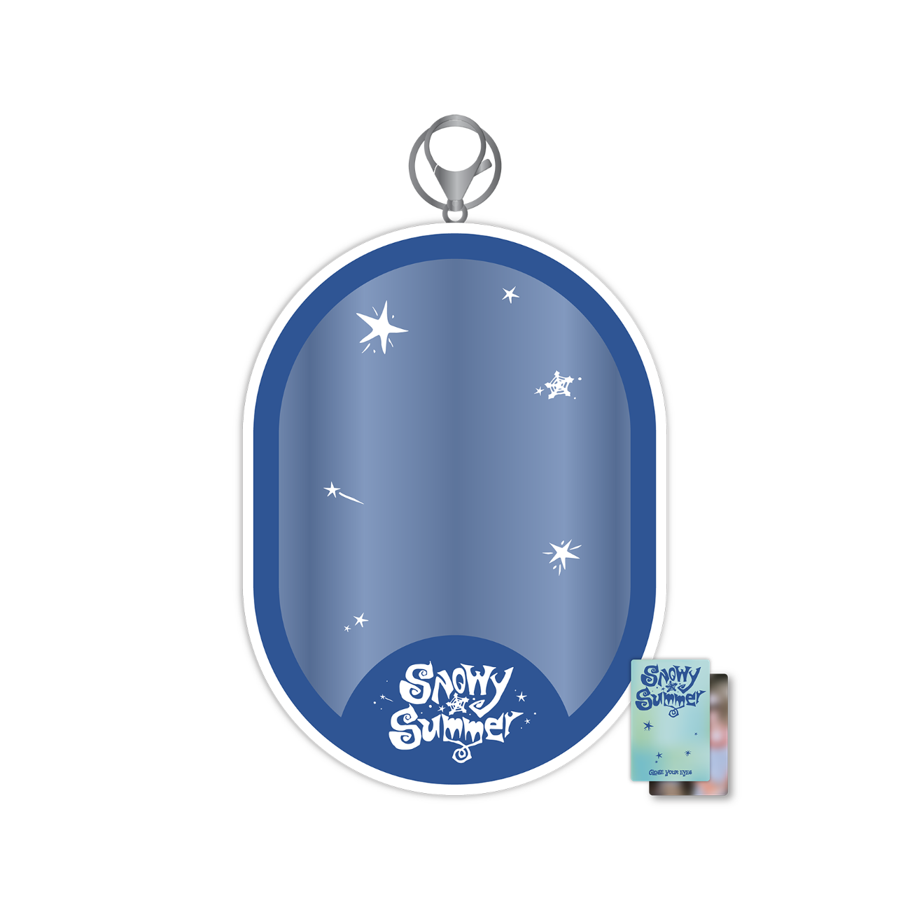 CLOSE YOUR EYES [Snowy Summer] PVC Plush Pouch