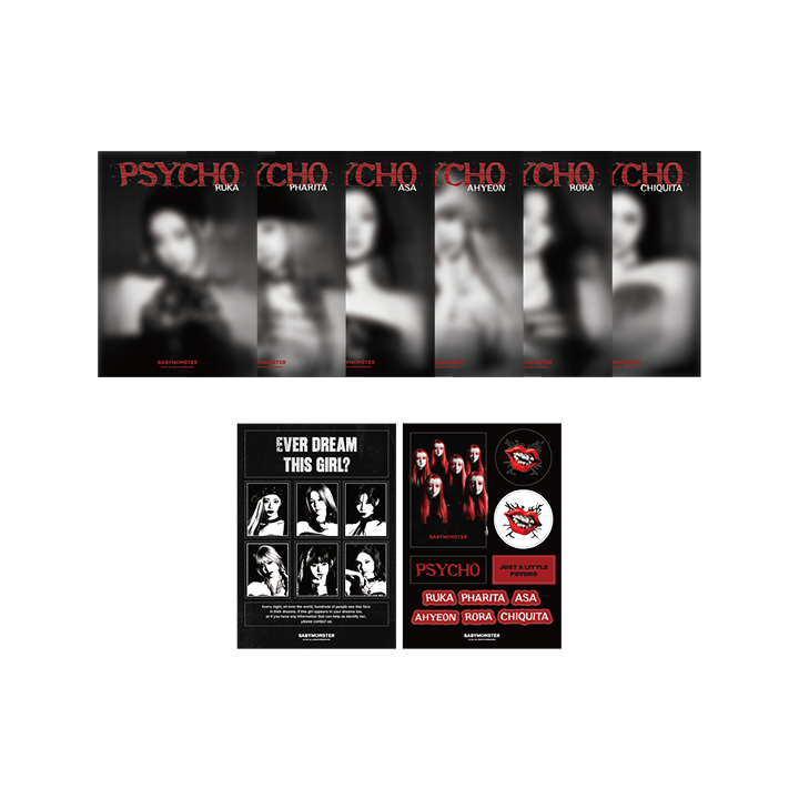 BABYMONSTER [PSYCHO] Mini Poster + Sticker Pack