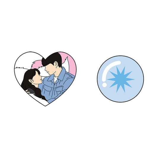 No Tail to Tell [K-Drama Pop Up] Metal Badge Set