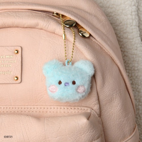 BT21 minini Plush Face Keyring