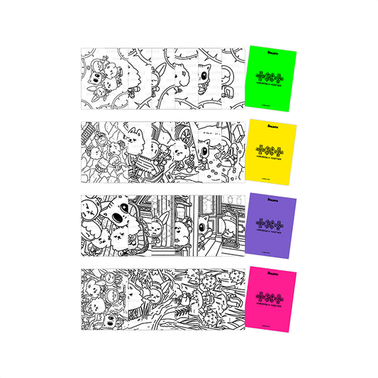 TXT [7TH YEAR: A Moment of Stillness in the Thorns] PPULBATU Coloring Postcard Set